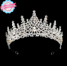 Torta Dekor TIARA MISS 2 - Metal Srebro 24 x 7 cm